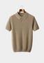 REFINED CASHMERE TWO-TONE POLO