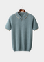 REFINED CASHMERE TWO-TONE POLO
