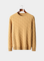 REFINED CASHMERE CABLE CREWNECK