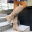 Lucinda - Knee-High Suede Boots for Women