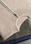 REFINED CASHMERE TWO-TONE ZIP CARDIGAN