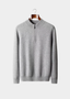 REFINED CASHMERE HALF-ZIP SWEATER