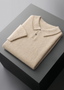 REFINED CASHMERE TWO-TONE POLO
