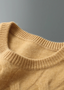 REFINED CASHMERE CABLE CREWNECK
