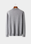 REFINED CASHMERE PATTERNED HALF-ZIP SWEATER