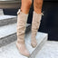 Lucinda - Knee-High Suede Boots for Women