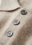 REFINED CASHMERE TWO-TONE BUTTON POLO
