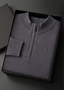 REFINED CASHMERE HALF-ZIP SWEATER