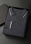 REFINED CASHMERE TWO-TONE BUTTON POLO