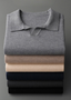 REFINED CASHMERE BUTTONLESS SWEATER POLO
