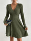 Valentina - Elegant V-Neck Dress