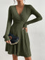 Valentina - Elegant V-Neck Dress