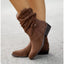Selene - Black Suede Ankle Boots for Women