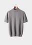 REFINED CASHMERE MOCK NECK T-SHIRT
