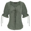 Beatrice - Renaissance V-Neck Blouse for Women