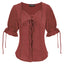 Beatrice - Renaissance V-Neck Blouse for Women