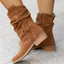Selene - Black Suede Ankle Boots for Women