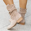Selene - Black Suede Ankle Boots for Women